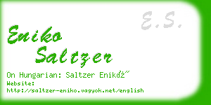 eniko saltzer business card